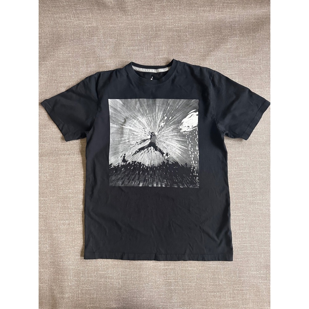 Jordan Brand Mens Black Graphic Jumpman T-Shirt Size Large RN 56323